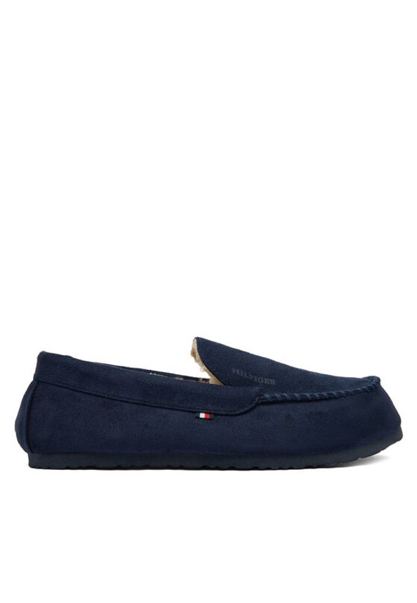 TOMMY HILFIGER - Tommy Hilfiger Kapcie M Driver House FM0FM05617 Granatowy. Kolor: niebieski. Materiał: materiał