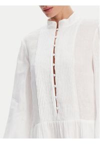 BARDOT Sukienka letnia Antonia Lace Trim 59849DB Biały Relaxed Fit. Kolor: biały. Materiał: len. Sezon: lato #5