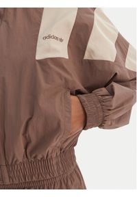 Adidas - adidas Bluza Blocked Washed KD8787 Brązowy Oversize. Kolor: brązowy. Materiał: syntetyk #4