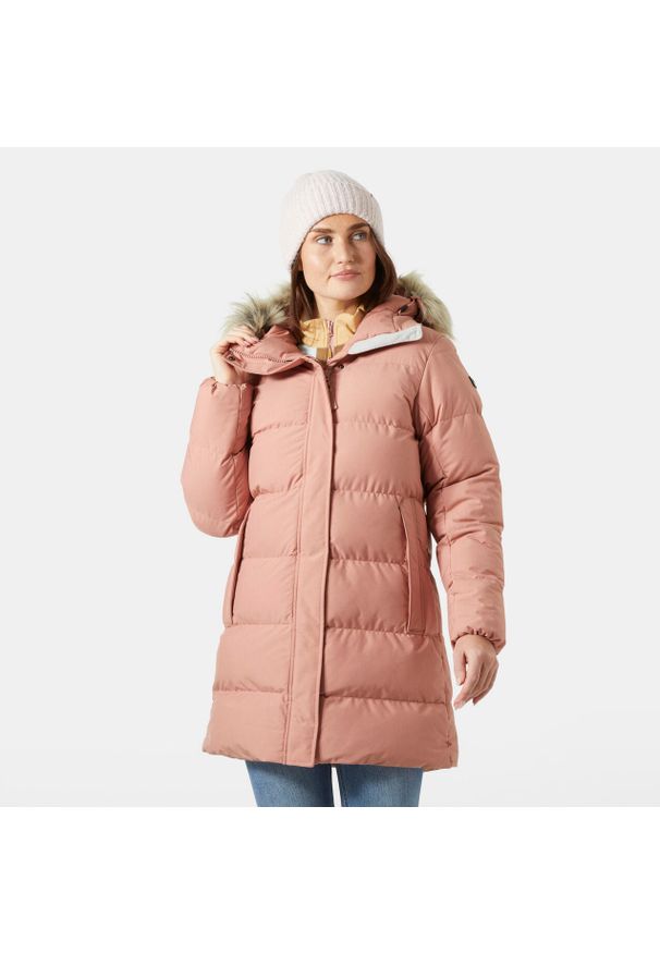 Parka damska z kapturem Helly Hansen Blossom. Typ kołnierza: kaptur. Kolor: różowy. Sezon: zima