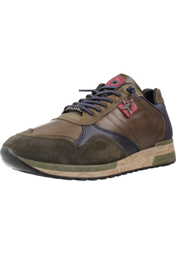 QUERCETTI - Kapcie CETTI C848 XL INV26 Zielony. Kolor: zielony. Materiał: tkanina, skóra. Sport: turystyka piesza