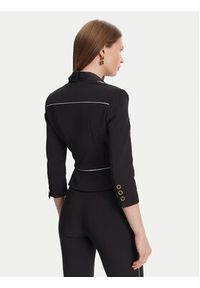 Elisabetta Franchi Marynarka GI-T51-51E2-V560 Czarny Regular Fit. Kolor: czarny. Materiał: syntetyk #4