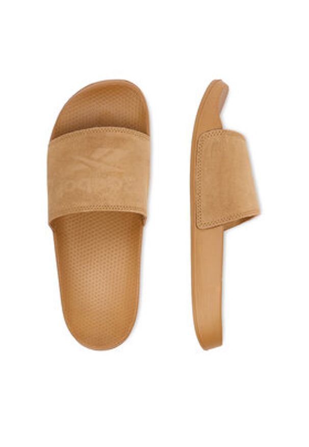 Reebok Klapki CEO-SS26-3C043-W Brązowy. Kolor: brązowy. Materiał: zamsz, skóra