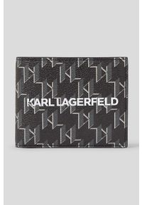 Karl Lagerfeld portfel męski kolor czarny. Kolor: czarny. Materiał: materiał #1