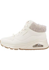 skechers - Buty do chodzenia damskie Skechers Uno Darling Daze. Wysokość cholewki: za kostkę. Zapięcie: sznurówki. Kolor: biały. Materiał: materiał, tkanina. Szerokość cholewki: normalna. Sport: turystyka piesza
