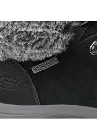 skechers - Skechers Botki Falls Finest 167178/BLK Czarny. Kolor: czarny. Materiał: zamsz, skóra #6