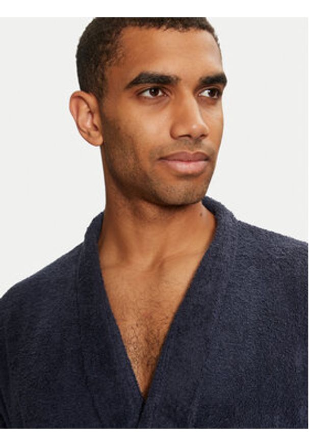 Jack & Jones Szlafrok 12243624 Granatowy. Kolor: niebieski. Materiał: bawełna