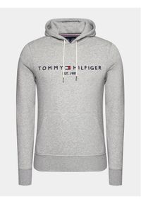 TOMMY HILFIGER - Tommy Hilfiger Bluza Core Logo MW0MW10752 Szary Regular Fit. Kolor: szary. Materiał: syntetyk, bawełna