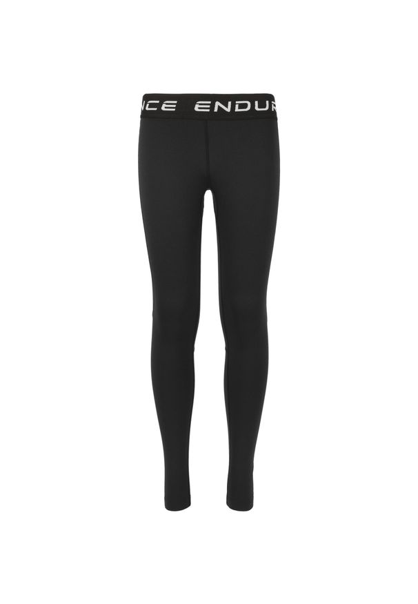 ENDURANCE - Legginsy zimowe dla dzieci Endurance Power. Kolor: czarny. Sezon: zima. Styl: sportowy