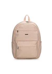 Wittchen - Damski plecak z nylonu duży. Kolor: beżowy. Materiał: nylon. Styl: casual, elegancki, sportowy #1