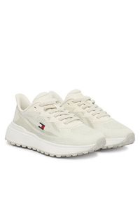 Tommy Jeans Sneakersy Tjw Sporty Knit Runner EN0EN02962 Biały. Kolor: biały. Materiał: materiał #4