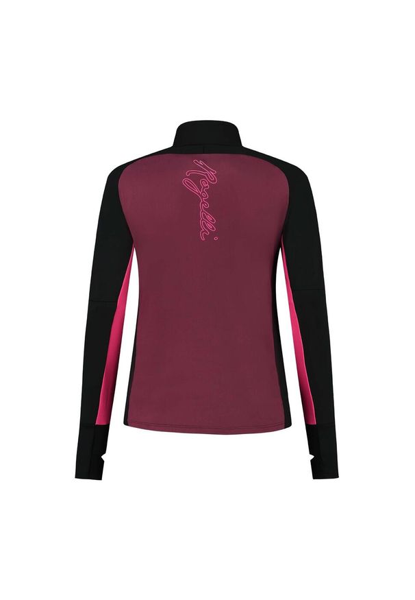 ROGELLI - Bluza do biegania damska Rogelli Enjoy 2.0. Kolor: wielokolorowy, różowy, czarny