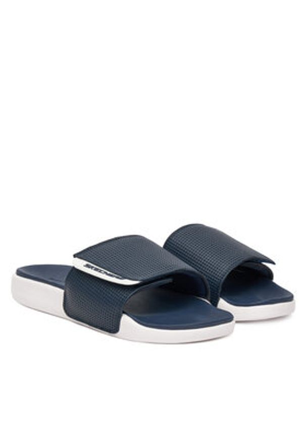 skechers - Skechers Klapki Gambix 2.0- 51729/NVW Granatowy. Kolor: niebieski. Materiał: syntetyk