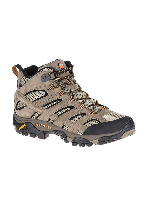 Buty turystyczne męskie Merrell Moab 2 LTR Mid GTX. Kolor: brązowy. Sport: turystyka piesza