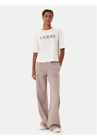 Guess T-Shirt V5YI02 I3Z14 Beżowy Boxy Fit. Kolor: beżowy. Materiał: bawełna #5