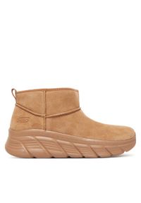 skechers - Skechers Śniegowce Bobs B Flex Hi 117390/CSNT Brązowy. Kolor: brązowy. Materiał: zamsz, skóra