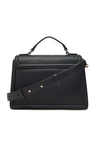 TOMMY HILFIGER - Tommy Hilfiger Torebka Th Eternity Mini Satchel AW0AW17176 Czarny. Kolor: czarny. Materiał: skórzane