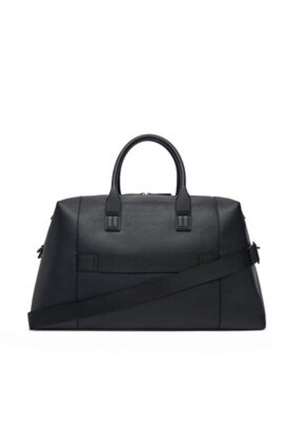TOMMY HILFIGER - Tommy Hilfiger Torba Th Monogram Duffle AM0AM13383 Czarny. Kolor: czarny. Materiał: skóra