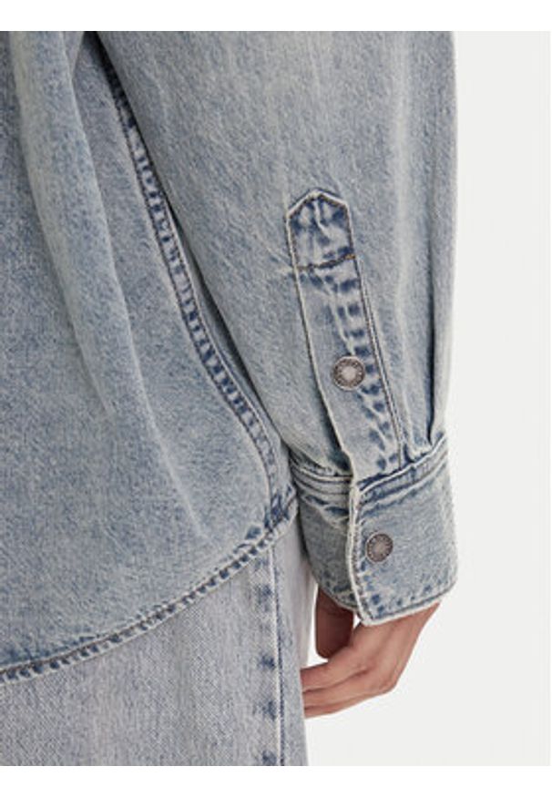 Miss Sixty Koszula jeansowa 6S1XJ49500 Niebieski Loose Fit. Kolor: niebieski. Materiał: bawełna