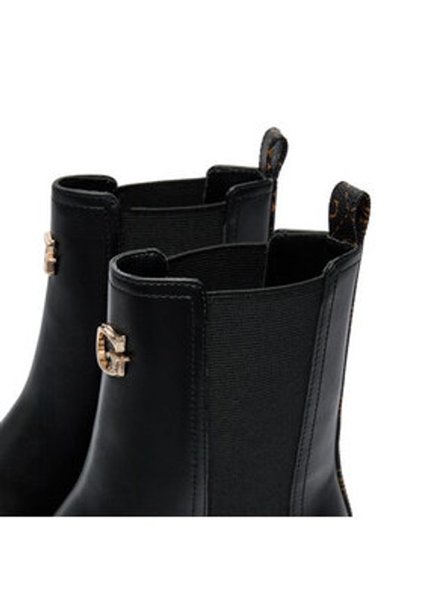 Guess Botki Rinna FLTRNN FAL10 Czarny. Kolor: czarny. Materiał: skóra