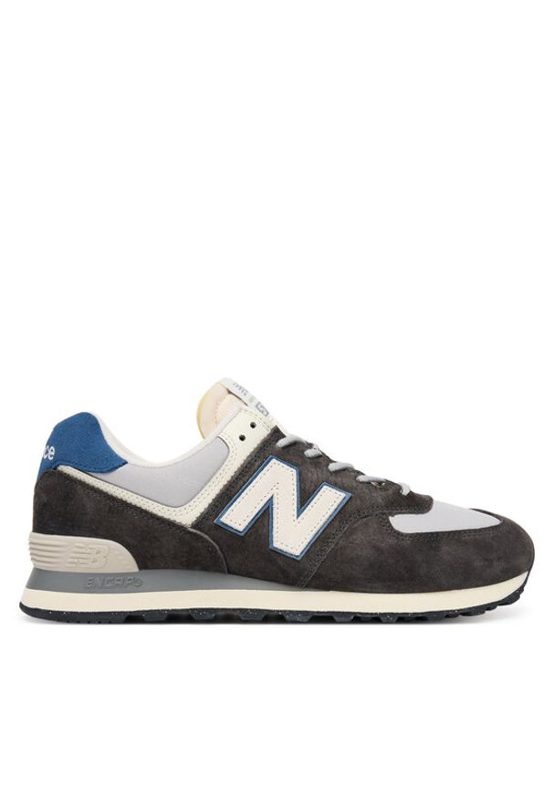New Balance Sneakersy U574NVE Czarny. Kolor: czarny. Materiał: skóra, zamsz. Model: New Balance 574