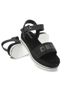 Big-Star - Czarne Sandały Big Star Wygodne Buty Damskie. Okazja: na co dzień. Kolor: czarny. Sezon: lato. Styl: casual #3