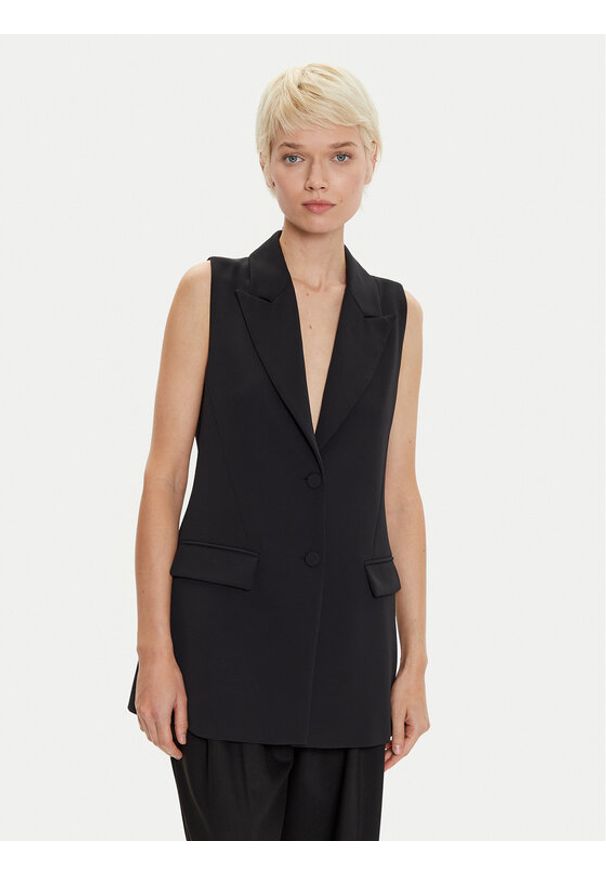 Imperial Kamizelka LC25IJX Czarny Slim Fit. Kolor: czarny. Materiał: syntetyk