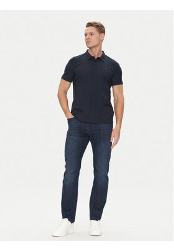 JOOP! Jeans Polo 15 JJJ-35Alonso 30045673 Granatowy Modern Fit. Typ kołnierza: polo. Kolor: niebieski. Materiał: bawełna