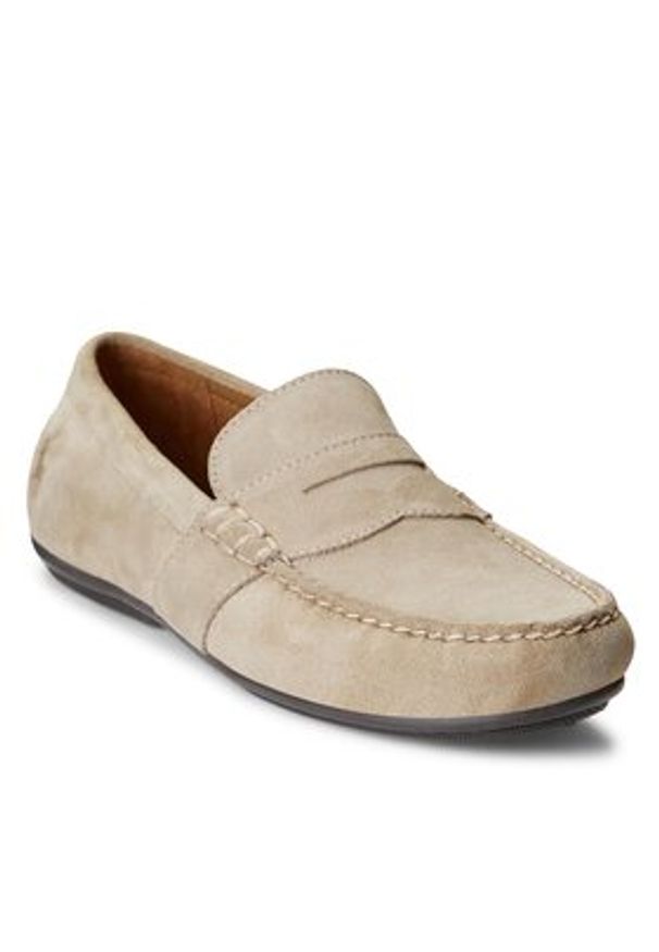 Polo Ralph Lauren Mokasyny Reynold 803893741004 Biały. Kolor: biały. Materiał: skóra, zamsz