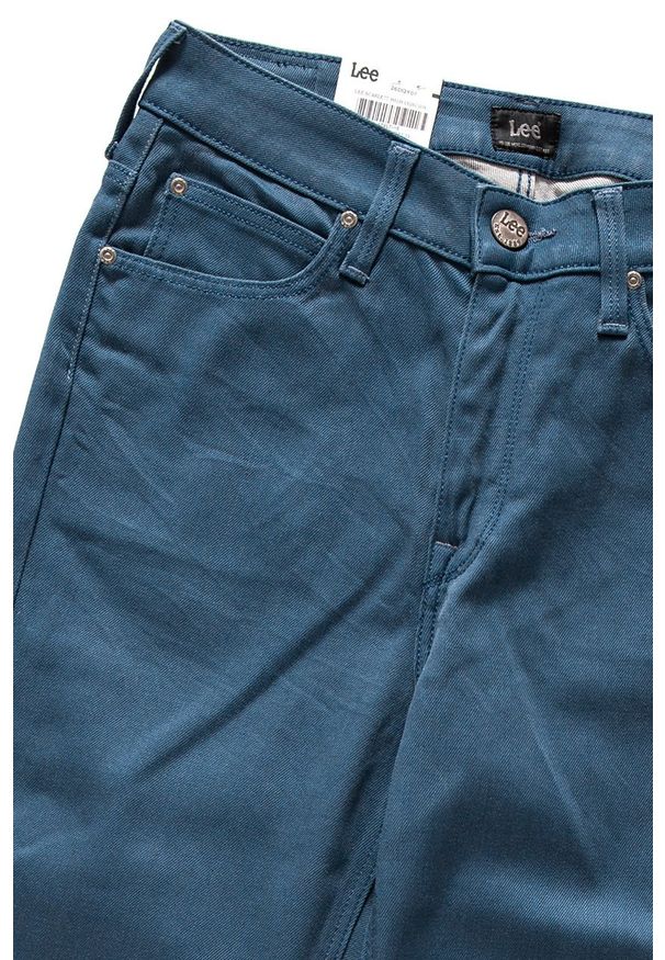 Lee - LEE SCARLETT HIGH BLUE L626CIDX 112114148. Stan: podwyższony. Wzór: jednolity