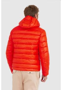 Blauer USA - BLAUER Pomarańczowa puchowa kurtka męska Virgil z kapturem, Rozmiar M. Typ kołnierza: kaptur. Kolor: pomarańczowy. Materiał: puch #4