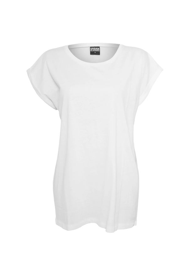 Urban Classics - Koszulka Damska Z Rozszerzonym Ramieniem. Kolor: biały. Sport: turystyka piesza