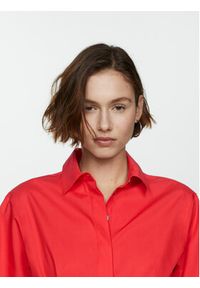 mango - Mango Sukienka koszulowa Cirilia 67087124 Czerwony Regular Fit. Kolor: czerwony. Materiał: bawełna, lyocell. Typ sukienki: koszulowe #2