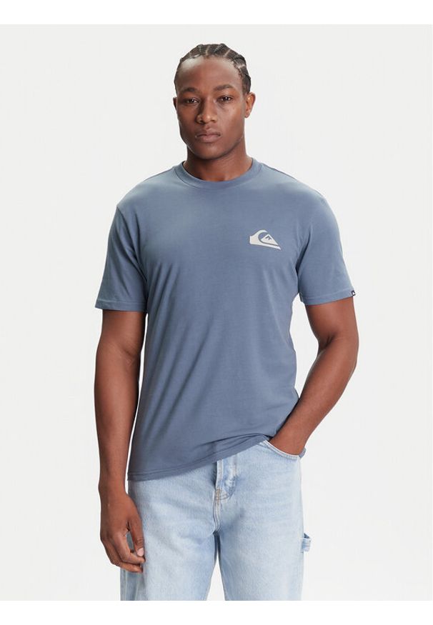 Quiksilver T-Shirt EQYZT08181 Niebieski Regular Fit. Kolor: niebieski. Materiał: bawełna