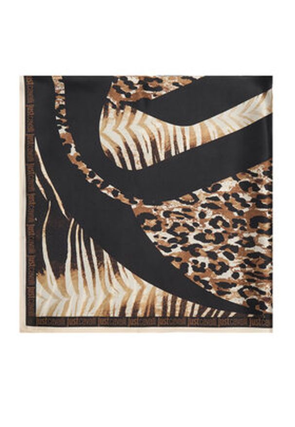 Just Cavalli Chusta 80RA2H01 ZG321 Beżowy. Kolor: beżowy. Materiał: jedwab
