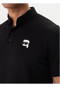 Karl Lagerfeld - KARL LAGERFELD Polo 745022 562224 Czarny Regular Fit. Typ kołnierza: polo. Kolor: czarny. Materiał: bawełna #4