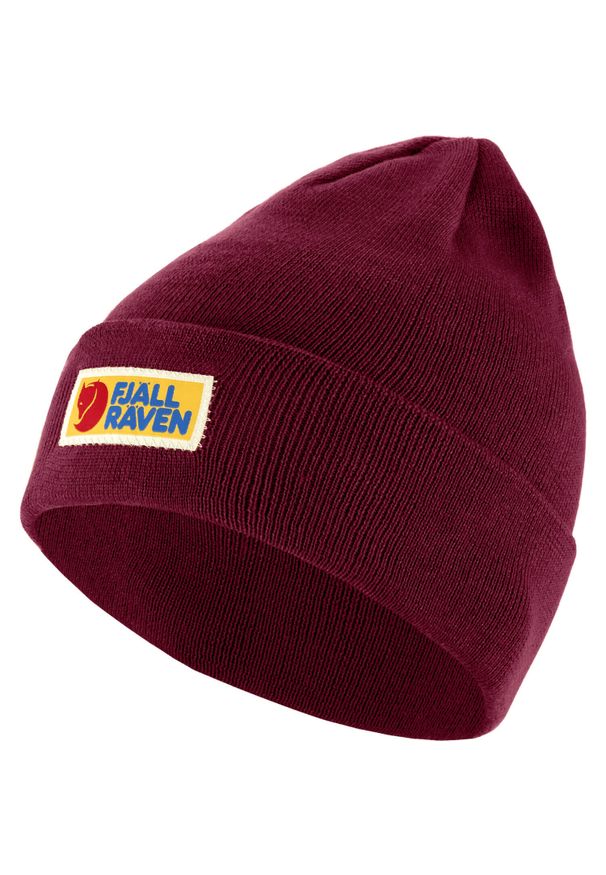 Fjällräven - Czapka zimowa Fjallraven Vardag Classic Beanie - bordeaux red. Kolor: czerwony. Sezon: zima. Styl: sportowy