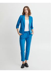 Fransa Spodnie materiałowe 20605622 Niebieski Regular Fit. Kolor: niebieski. Materiał: materiał, syntetyk, wiskoza #3