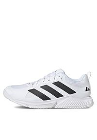 Adidas - adidas Buty halowe Court Team Bounce 2.0 Shoes HR1239 Biały. Kolor: biały. Materiał: materiał