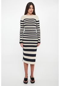 Twinset Milano - Sukienka midi w paski TWINSET. Wzór: paski. Długość: midi #2