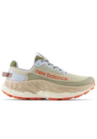 Buty New Balance Fresh Foam X More Trail v3 MTMORUG3 - zielone. Kolor: zielony. Materiał: skóra, guma, syntetyk, materiał. Szerokość cholewki: normalna. Sport: fitness, bieganie