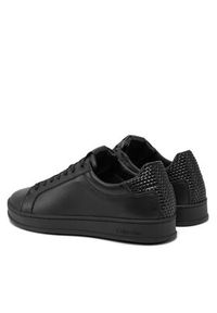 Calvin Klein Sneakersy Low Top Lace Up Woven HM0HM01767 Czarny. Kolor: czarny. Materiał: skóra