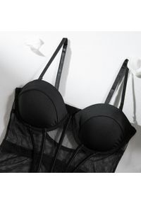 Intica - Komplet bielizny push-up z regulowanymi paskami Kalindi. Kolor: zielony. Materiał: tkanina, materiał #6