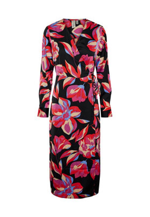YAS Sukienka codzienna Pella 26030740 Kolorowy Regular Fit. Okazja: na co dzień. Materiał: syntetyk. Wzór: kolorowy. Typ sukienki: proste. Styl: casual