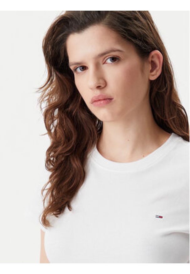 Tommy Jeans Komplet 2 t-shirtów DW0DW21366 Kolorowy Slim Fit. Materiał: bawełna. Wzór: kolorowy