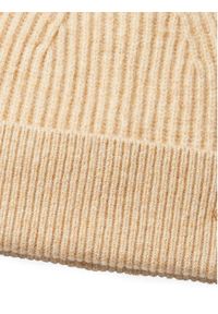 Calvin Klein Czapka Ck Metal Wool Beanie LV04D8032G Beżowy. Kolor: beżowy. Materiał: wełna, materiał #3