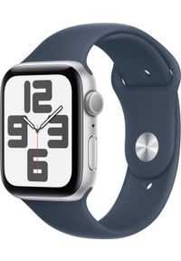 APPLE - Smartwatch Apple Watch SE 2023 GPS 44mm Silver Alu Sport M/L Granatowy (MREE3QI/A). Rodzaj zegarka: smartwatch. Kolor: niebieski. Styl: sportowy #1