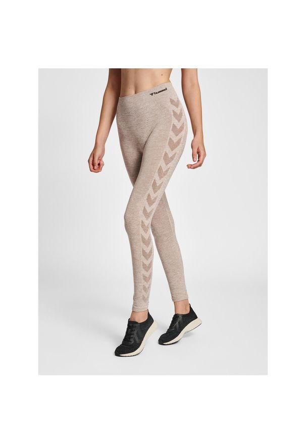 Damskie legginsy mid-rise Hummel CI. Kolor: szary, zielony, wielokolorowy. Materiał: materiał, dzianina. Sport: fitness