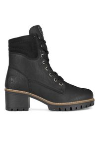 Rieker Botki Y8610-00 Czarny. Kolor: czarny. Materiał: materiał