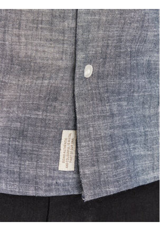 Blend Koszula 20717676 Niebieski Regular Fit. Kolor: niebieski. Materiał: bawełna